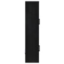  Coaster Furniture Riva 950432 4-door Tall Accent Display Cabinet LED Lighting - Black IMAGE 4
