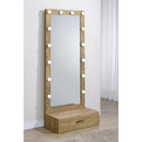  Coaster Furniture Spector 960965 1-drawer Lighted Full-Length Floor Mirror - Mango IMAGE 9