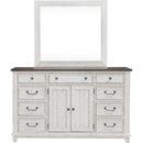  Liberty Furniture Industries Inc. River Place 9-Drawer Dresser with Mirror 237-BR-DM IMAGE 2