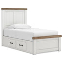  Benchcraft Savonport B4615B24 Twin Panel Bed with Storage IMAGE 1