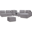  Signature Design by Ashley® Modmax 92104U10 6 pc Sectional with Chaise and Ottoman - Granite IMAGE 1