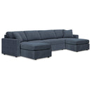  Signature Design by Ashley® Modmax 92121U1 4 pc Sectional and 2 Ottomans - Ink IMAGE 1
