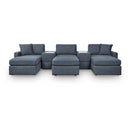  Signature Design by Ashley® Modmax 92121U19 5 pc Sectional and 3 Ottomans - Ink IMAGE 1