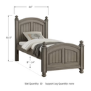 Barnwell Panel Twin Bed w/ Twin Trundle
