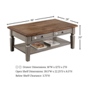Barnwell 48" Coffee Table