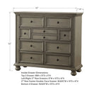 Barnwell 50" 9-Drawer Tall Dresser