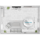 Bean Bag - King - Faux Fur Cow