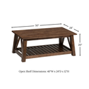 Carmel 50" Coffee Table
