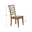 Carmel Rustic Brown Ladder Back Side Chair