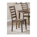 Carmel Rustic Brown Ladder Back Side Chair