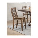 Carmel Rustic Brown 24"h Rake Back Barstool