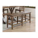 Carmel Rustic Brown 60" Tall Bench