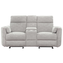 Radius Power Glider Reclining Loveseat with Console