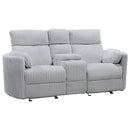 Radius Power Glider Reclining Loveseat with Console