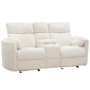 Radius Power Glider Reclining Loveseat with Console