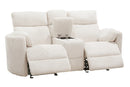 Radius Power Glider Reclining Loveseat with Console