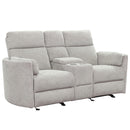 Radius Power Glider Reclining Loveseat with Console