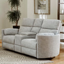 Radius Power Glider Reclining Loveseat with Console