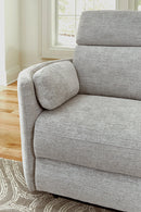 Radius Power Glider Reclining Loveseat with Console