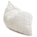 Queen Pillow Lounger Faux Fur White